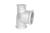 Kierteitetyt putkenosat ja liittimet - +GF+ Tee galvanized 1 x 1/2 x 3/4 - 770130236