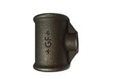 Kierteitetyt putkenosat ja liittimet - +GF+ Tee black 1 x 3/8 x 1 - 770130134