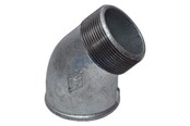 Kierteitetyt putkenosat ja liittimet - Unite Angle galvanized 45° for m 3/4 - 000121406