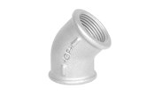 Kierteitetyt putkenosat ja liittimet - +GF+ Elbow 45° galvanized for f 1/2" - 770120204