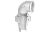 Kierteitetyt putkenosat ja liittimet - +GF+ Union elbow galvanized conical for m 2 - 770098209