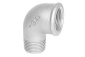 Kierteitetyt putkenosat ja liittimet - +GF+ Elbow 90° galvanized for m 3/4 x 1/2 - 770092217
