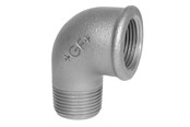 Kierteitetyt putkenosat ja liittimet - +GF+ Elbow 90° black for m 1 1/4" - 770092107