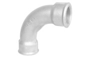 Kierteitetyt putkenosat ja liittimet - +GF+ Long sweep bend galvanized for f 90° 1 - 770002206