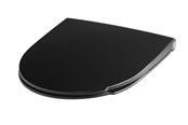 WC:t, istuimet, bideet ja varaosat - Pressalit Spira art toiletseat Musta with soft close and quick release - 940001-DE7001