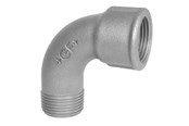 Kierteitetyt putkenosat ja liittimet - +GF+ Short bend 90° Musta for m 3/4 - 770011105