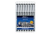 Kirjoitus- ja piirustustarvikkeet - Staedtler Fineliner pigment liner Musta 8pcs - 308 SB8