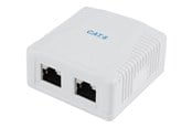 Lisätarvikkeet - Gembird NCAC-2F6-01 / CAT6 FTP 2-port surface mount box - NCAC-2F6-01
