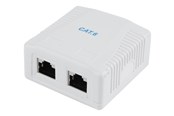 Lisätarvikkeet - Gembird NCAC-2F6-01 / CAT6 FTP 2-port surface mount box - NCAC-2F6-01