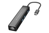 USB hub - Conceptronic DONN07B - keskusyksikkö - 3 porttia USB hub - 3 porttia - Musta - DONN07B