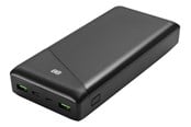 Powerbank - Deltaco Teho bank 30000 mAh 3 A/18 W 111 Wh 2x Powerbank - musta - 30 Wh - PB-C1002