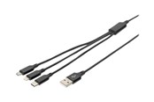 Näyttökaapeli - DIGITUS Salama-kaapeli - 1 m - AK-300160-010-S