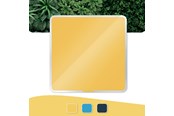 Konferenssi & Esitys - Leitz Cosy magneettinen lasitaulu 45x45cm Keltainen - 70440019