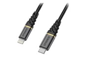 Näyttökaapeli - OtterBox Premium Cable USB C-Lightning 1M USB-PD - black - 78-52654