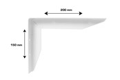 Kannakkeet & Saranat - Home>it Multi-bracket right - 150 x 200 mm - Valkoinen - 16292