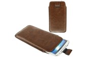 Puhelin - Kannet ja kotelot - ITSKINS leather cover. Koko XL. Ruskea - UNXL-SLEVE-BROW