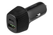 Puhelin - Adapterit & Laturit - Deltaco Auton USB-laturi 1x USB-C PD 18 W 1x USB - USBC-CAR120