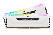 RAM - Corsair Vengeance RGB PRO SL DDR4-3200 - 32GB - CL16 - Dual Channel (2 pcs) - Intel XMP - Valkoinen RGB - CMH32GX4M2E3200C16W