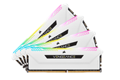 RAM - Corsair Vengeance RGB PRO SL DDR4-3200 - 64GB - CL16 - Quad Channel (4 pcs) - Intel XMP - Valkoinen RGB - CMH64GX4M4E3200C16W