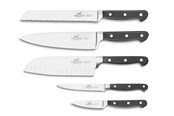 Keittiövälineet - Lion Sabatier Pluton knife set steel/black - 20594