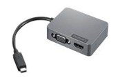 Telakointiasemat - Lenovo Matka Hub Gen2 - docking station - USB-C - VGA HDMI - GigE - 4X91A30366