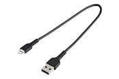 Näyttökaapeli - StarTech.com 30cm Durable USB A to Lightning Cable - RUSBLTMM30CMB