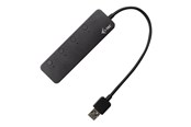 USB hub - I-Tec USB 3.0 metallinen HUB 4 portilla, joissa on yksittäiset päälle/pois kytkimet USB hub - 4 porttia - USB 3.2 - Musta - U3CHARGEHUB4