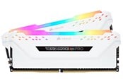 RAM - Corsair Vengeance RGB PRO DDR4-3200 - 32GB - CL16 - Dual Channel (2 pcs) - Intel XMP - Valkoinen RGB - CMW32GX4M2E3200C16W