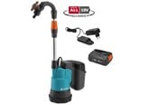 Puutarhan kastelu - Gardena Akkukäyttöinen sadevesipumppu 2000/2 18V P4A sis. akun - 14602-20