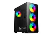 Kotelot - Savio Prime X1 ARGB - MDT - laajennettu ATX - Kotelot - Tower - Musta - SAVGC-PRIMEX1