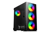Kotelot - Savio Prime X1 ARGB - MDT - laajennettu ATX - Kotelot - Tower - Musta - SAVGC-PRIMEX1
