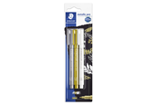 Kirjoitus- ja piirustustarvikkeet - Staedtler Metal.pen gold.silver& Valkoinen pen BC - 8323-S BK3