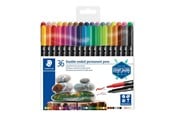 Harrastustarvikkeet - Staedtler Double-ended perm. - kaksikärkinen tussi 36 kpl - 3187 TB36 02