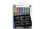 Harrastustarvikkeet - Staedtler Metallinhohtoiset siveltimet 10 kpl setissä. - 8321 TB10