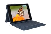 Näppäimistöt - Logitech Rugged Combo 3 - German - classic blue - Näppäimistö & Foliosetti - Sininen - 920-009656
