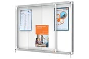 Konferenssi & Esitys - Nobo Premium Plus lukollinen ilmoitustaulu liukuovella 8xA4 - 1902569