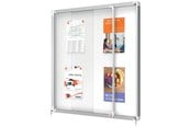 Konferenssi & Esitys - Nobo Premium Plus lukollinen ilmoitustaulu liukuovella 12xA4 - 1902570