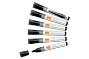 Konferenssi & Esitys - Nobo Liquid Ink™ valkotaulukynät viistokärki 10 kpl Musta - 1915382