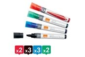 Konferenssi & Esitys - Nobo  Liquid Ink™ valkotaulukynät viistokärki 10 kpl Värilajitelma - 1915386