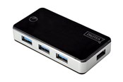 USB hub - DIGITUS DA-70231 - keskusyksikkö - 4 porttia USB hub - 4 porttia - USB 3.2 - Musta - DA-70231