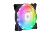 Kotelotuuletin - Cooler Master MasterFan MF120 Prismaattinen - Kotelotuuletin - 120mm - Musta RGB LED valolla - 27 dBA - MFY-B2DN-20NPA-R1