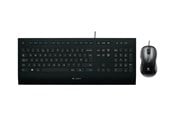 Näppäimistöt - Logitech Langallinen K280e - Näppäimistö - Ranskalainen - Musta - 920-005210