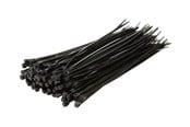 Kaapelihyllyt, Kaapelisukat & Kaapelisiteet - LogiLink Opaski zaciskowe 30cm 100szt. czarne - KAB0004B