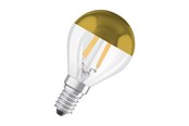Lamput - Osram LED-lamppu Mini-ball 4W/827 (37W) filament clear mirror Kulta E14 - 4058075456549