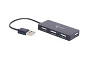 USB hub - Gembird UHB-U2P4-04 - keskusyksikkö - 4 porttia USB hub - 4 porttia - Musta - UHB-U2P4-04