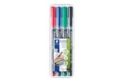 Kirjoitus- ja piirustustarvikkeet - Staedtler Yleiskynä Lumocolor perm S 4 kpl. - 313 WP4