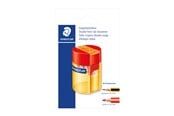 Kirjoitus- ja piirustustarvikkeet - Staedtler Double-hole tub sharpener round BK - 512 006 BK