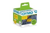 Paperit, valokuvapaperit ja tarrat - DYMO LW keltaiset suuret lähetystarrat / nimikyltit, 54 mm x 101 mm, rullassa 220 kpl helppokäyttöistä tarraa, itseliimautuva, LabelWriter-tarratulostimille, aito - 2133400