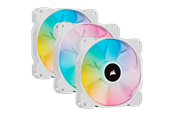 Kotelotuuletin - Corsair iCUE SP120 RGB Elite Performance Valkoinen - Kit with iCUE Valaistus Node CORE - Kotelotuuletin - 120mm - Valkoinen, RGB-valolla - 27 dBA - CO-9050137-WW