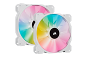 Kotelotuuletin - Corsair iCUE SP140 RGB Elite Performance Valkoinen - Kit with iCUE Valaistus Node CORE - Kotelotuuletin - 140mm - Valkoinen, RGB-valolla - 27 dBA - CO-9050139-WW